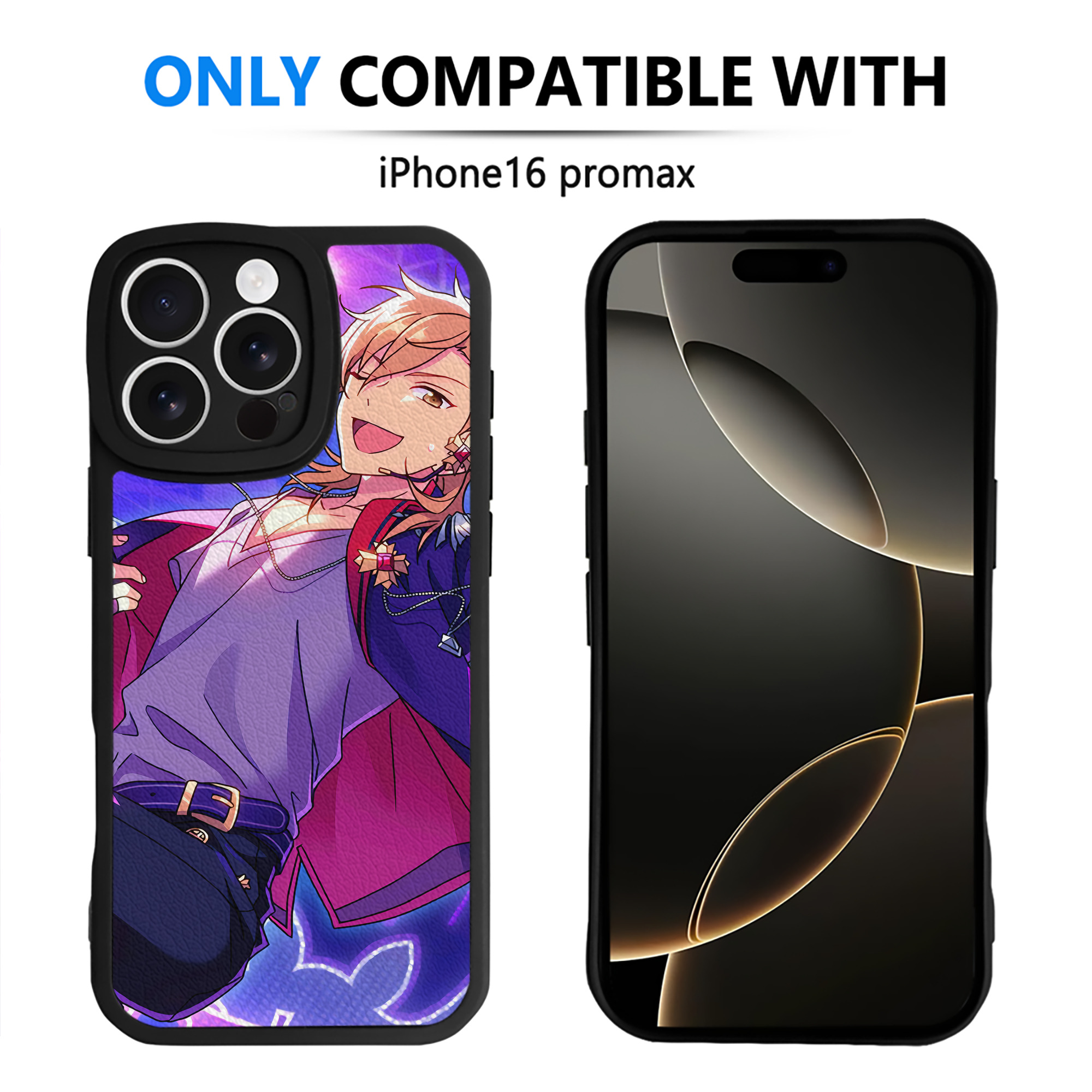 （画像用） あんさんぶるスターズ! Ensemble Stars 【iPhone 16シリーズ対応】シリコンスマホケース（レザー調） 材質：シリコン